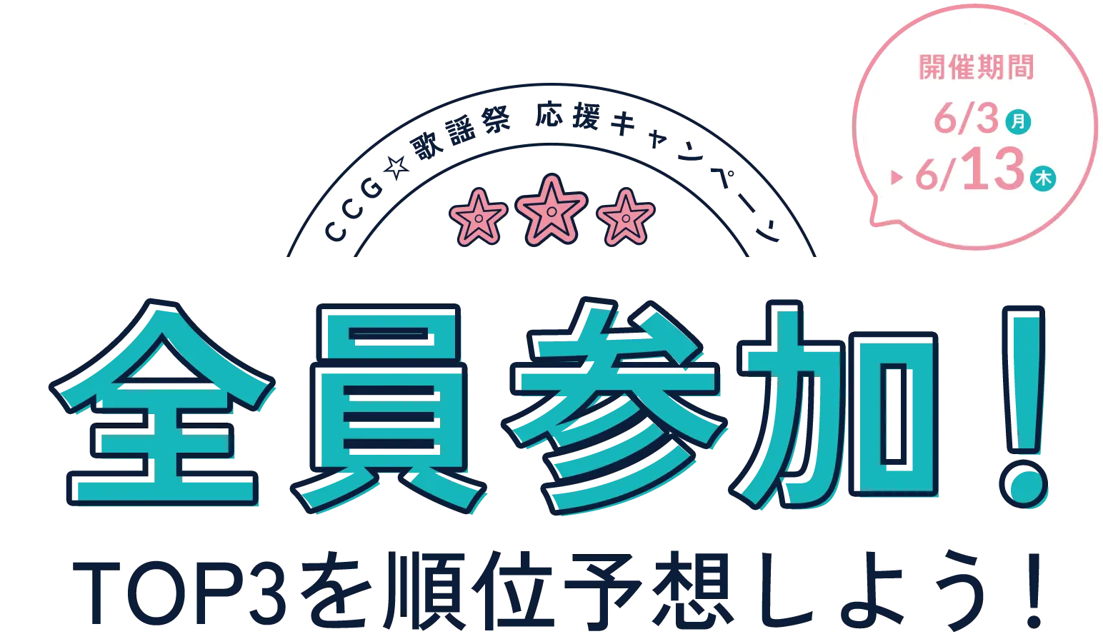 順位を予想して商品をGET! 三連単順位予想キャンペーン 開催期間6/3(月)~13(木)まで